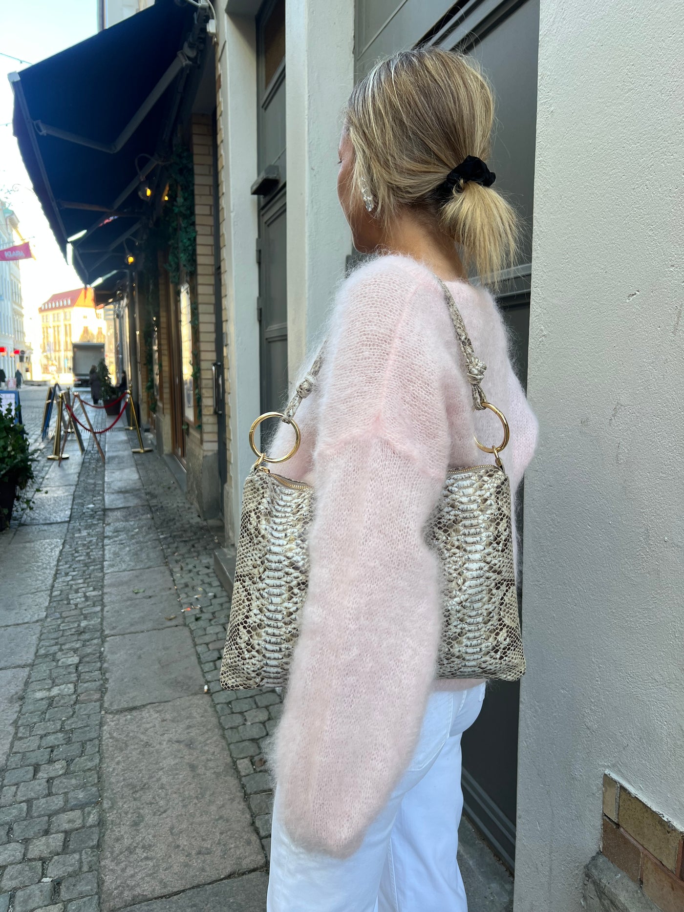 Jolie Smal Bag snake ljusbrun