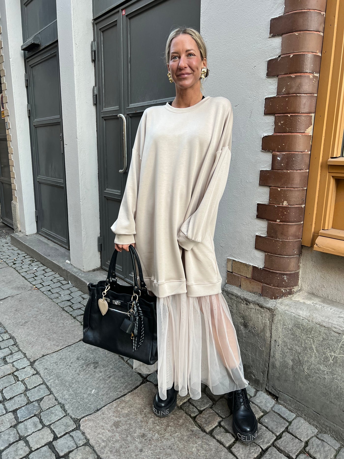 Bocka beige dress med tyll