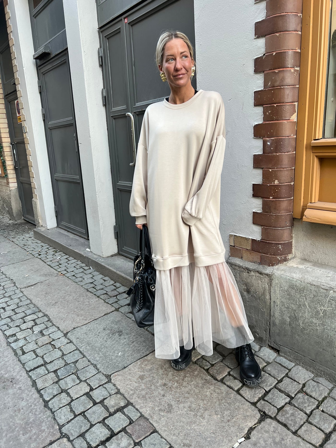 Bocka beige dress med tyll