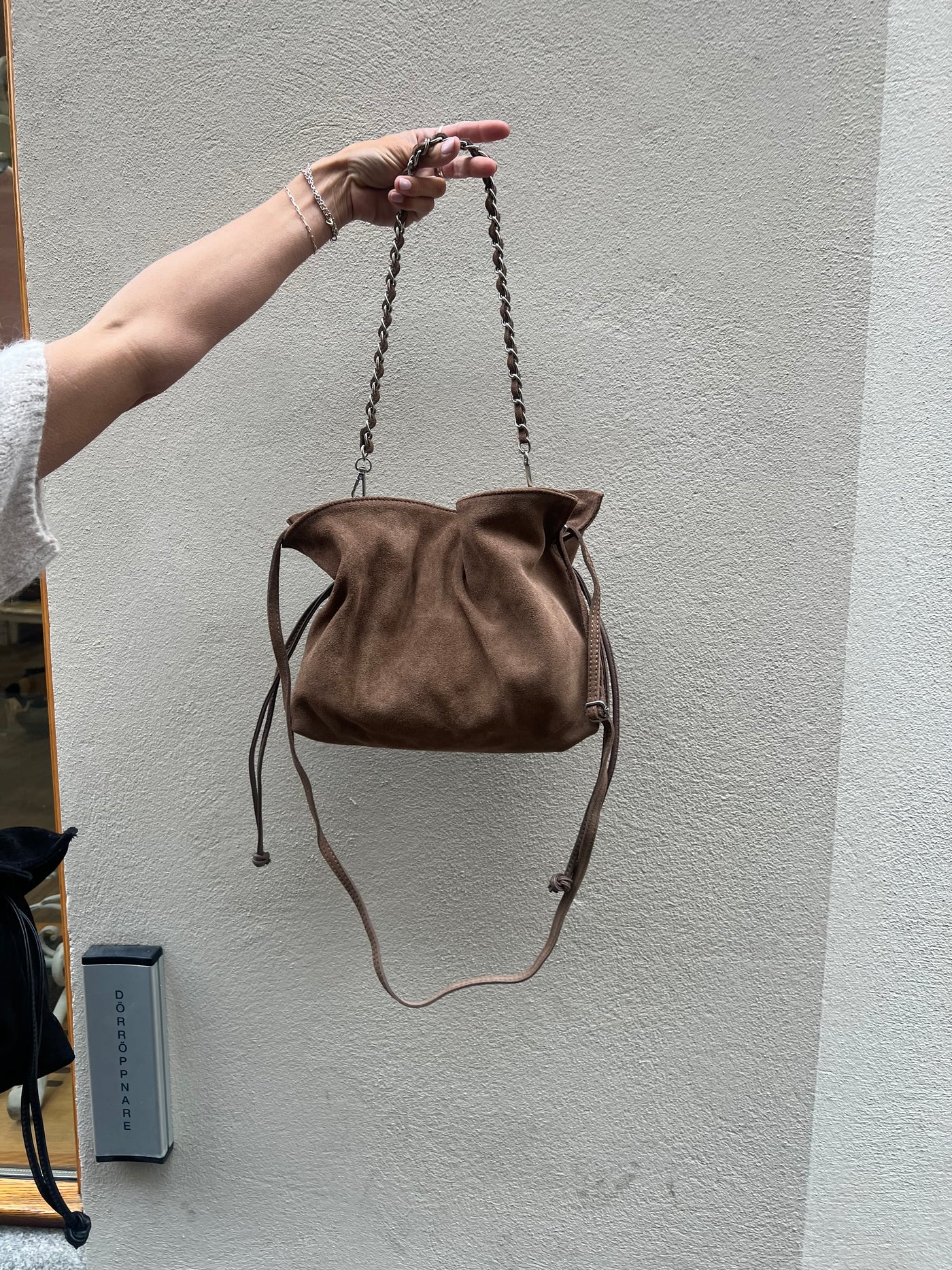 MACY BAG CHAIN TAUPE