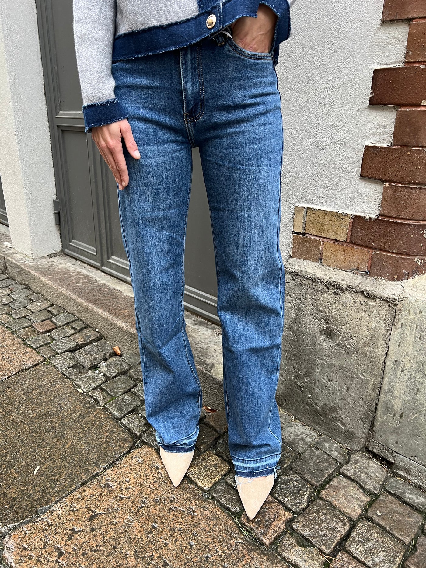 Olga denim blå