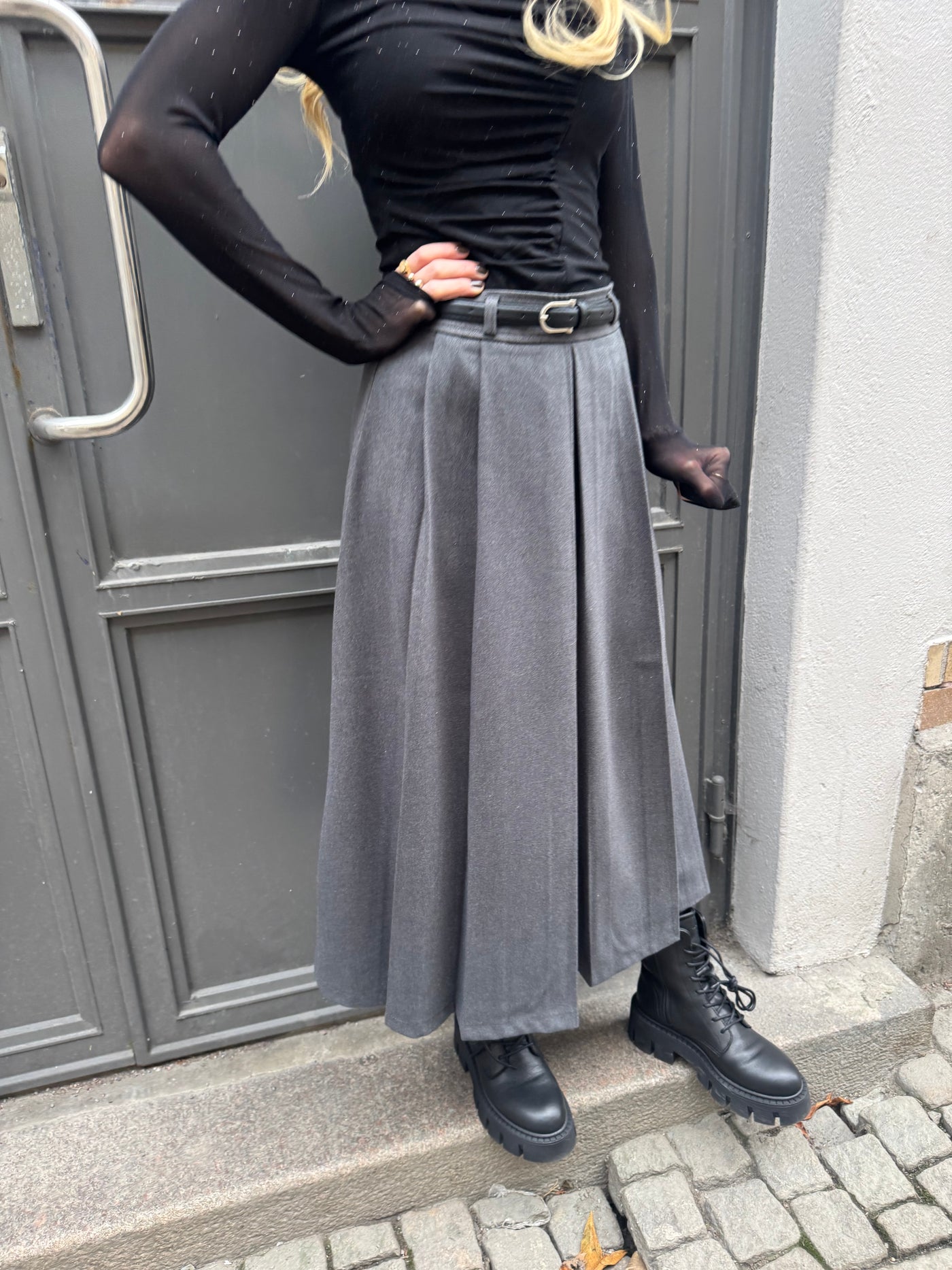 Patricia Long Skirt Grey