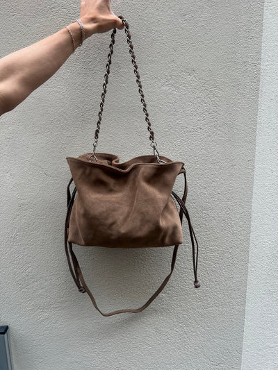 MACY BAG CHAIN TAUPE