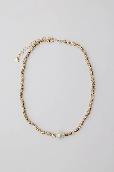 GLOW SHORT NECKLACE GOLD