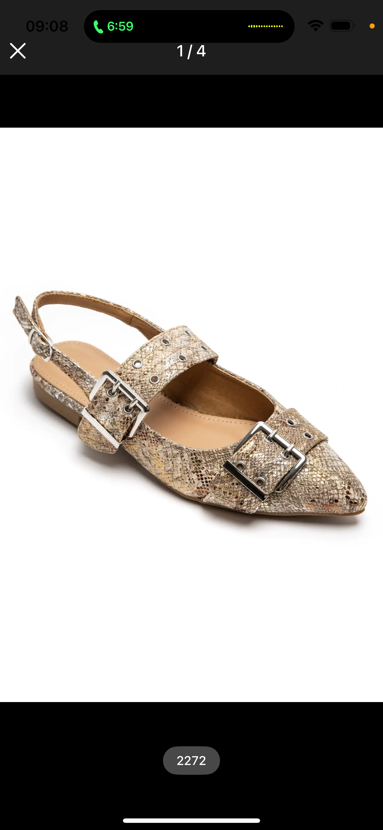 Lollo slingback snake