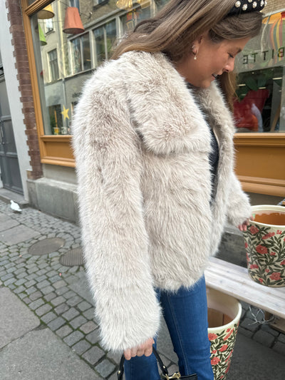 Alexandra Short fakefur Beige