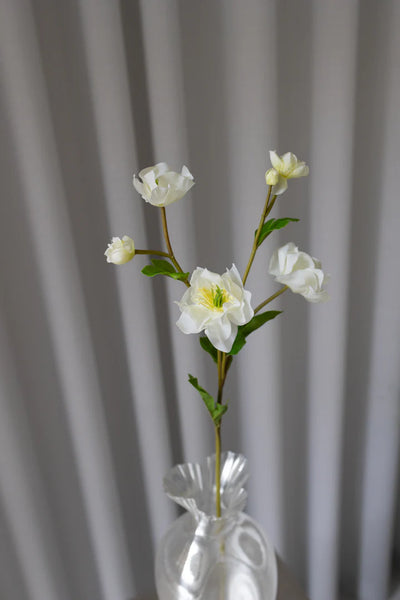 Artificial Hellebore Flower White