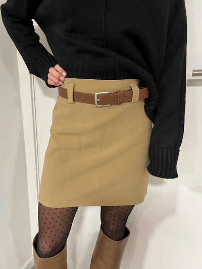 Paula Belt Short Belt beige