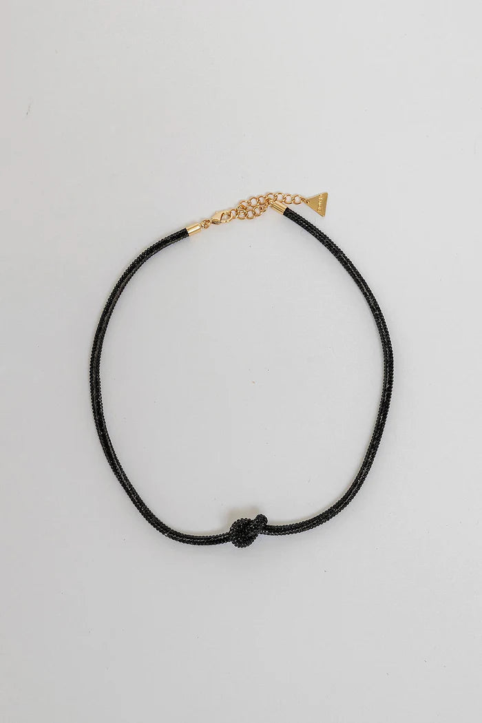 CARRIE THIN NECKLACE BLACK