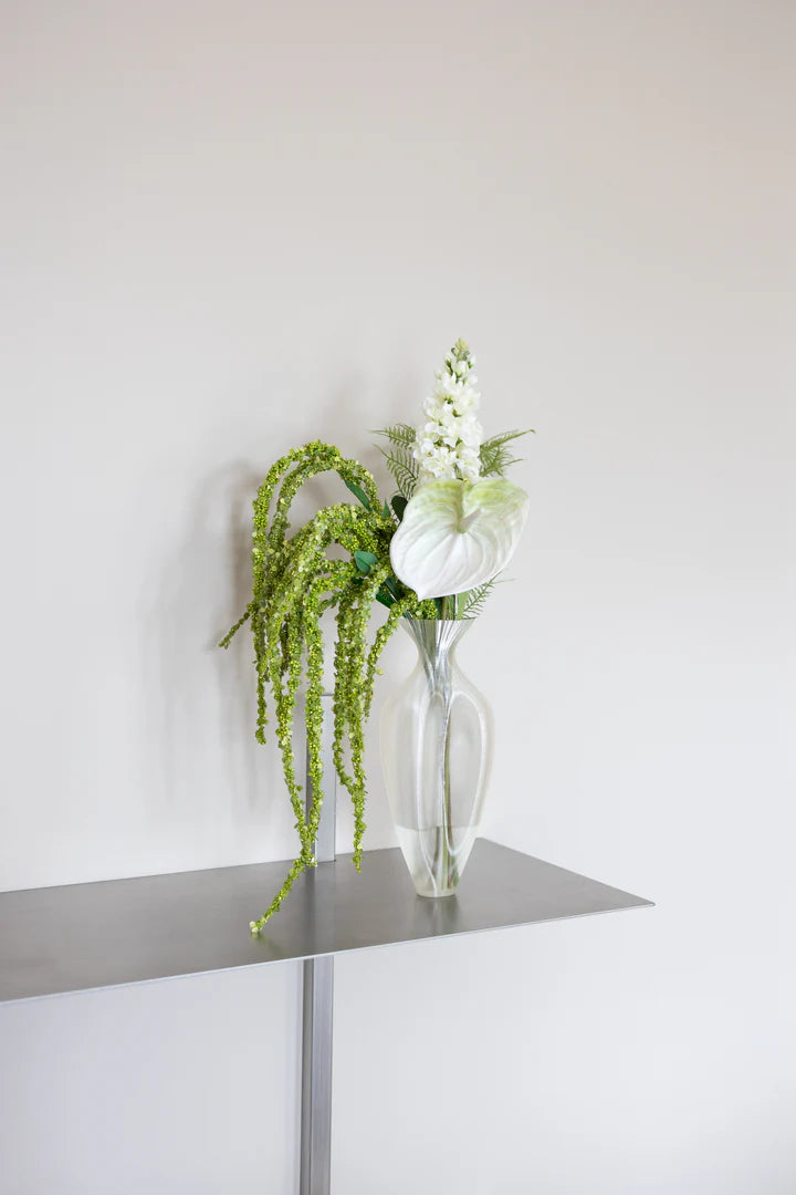 Artificial Lifelike Anthurium - White